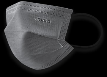 Empro medisinsk munnbind type II R (CE merket- 3 lags) - Grå - 50 stk.