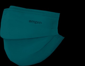 Empro medisinsk munnbind type II R (CE merket- 3 lags) - Flaskegrønn (dyp grønn) - 50 stk.